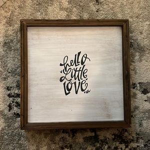 Wooden sign